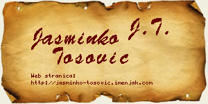 Jasminko Tošović vizit kartica